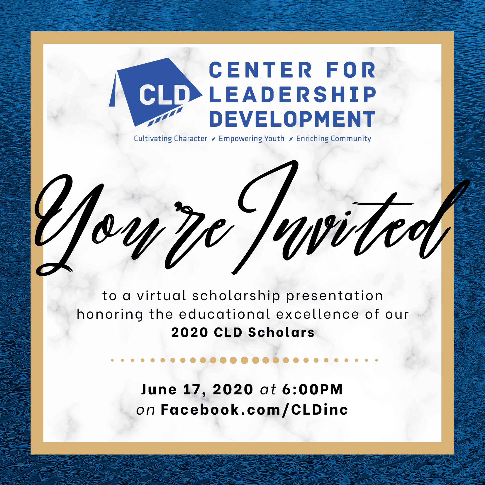 Center for Leadership Development celebrates scholars for outstanding academic accomplishments